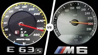 Mercedes E63 AMG 612HP vs BMW M6 600HP ACCELERATION TOP SPEED 0-300km/h AUTOBAHN POV by AutoTopNL