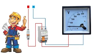 VOLT METER CONNECTION IN SINGLE PHASE