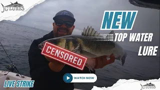 NEW TOP WATER SPINNING LURE ABSOLUTELY UNSTOPPABLE ( LIVE STRIKES )