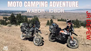 MOTORCYCLE CAMPING / WA and ID BDR DR650, KTM790  #motocamping