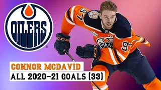 Connor McDavid (#97) All 33 Goals of the 2020-21 NHL Season