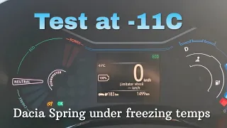 *English* Is the Dacia Spring any good at -11C? Sub freezing temps.