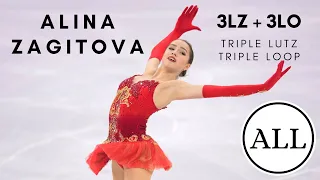 Alina ZAGITOVA ALL TRIPLE LUTZ TRIPLE LOOPS (3Lz + 3Lo)