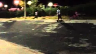 LONGBOARDING ditch ride night session