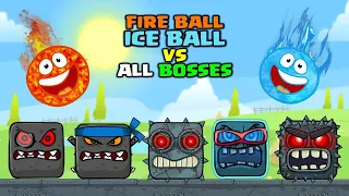 Fire and Ice Ball vs Duo All Bosses - Fusion Battle - Boss Fight - Gameplay Volume 1,2,3,4,5