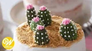 How to Pipe a Buttercream Cactus | Wilton