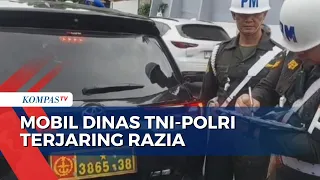 Lewat Jalur Busway di Jatinegara, Mobil Dinas TNI-Polri Terjaring Razia