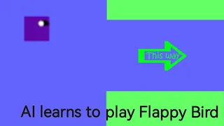 JavaScript A.I. Learns to play Flappy Bird