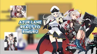 Azur lane react to Rimuru as the new commander |Gacha reaction| [AU] ship: Rimuru x Ciel x Harem