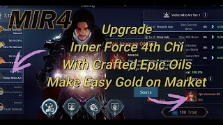 Mir4 Uncommon & Rare oils | New EASY way to make Gold from market or Upgrade Inner Force 4th Chi