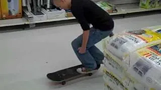 Skateboarding in Wal-Mart