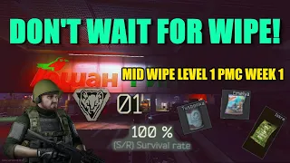 You NEED to play NOW Here is Why 100% surv rate Mid wipe Level 1-42 Week 1 Escape from Tarkov 12.12