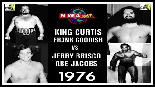 King Curtis & Frank Goodish (Bruiser Brody) vs Jerry Brisco & Abe Jacobs (1976) (CWF)