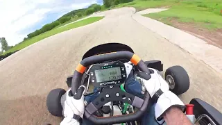 First time in a 125cc 2-stroke shifter kart, good God almighty! :-O