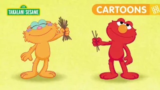 Elmo and Zoe Learn About More and Less | Math Adventures | Takalani Cartoons