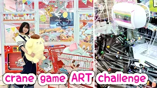 30,000 YEN CRANE GAME CHALLENGE! ~ and making art with whatever I get