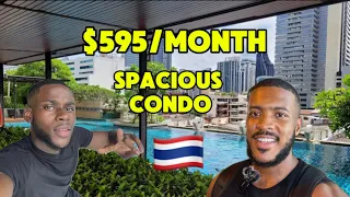 $595/Month Spacious Condo Tour! Are Older Condos in Bangkok Underrated?  Ultimate Convenience Ft Tyy