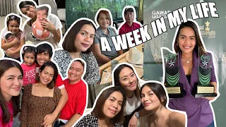 WEEK IN MY LIFE | family time, reunion with Elisse & Jinri, Dimples visited our home, new awards 🏆