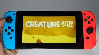 Creature in the Well Nintendo Switch handheld gameplay