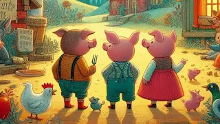 Cuento para niños: Los tres cerditos y el lobo inventor #kids #viral #kidsvideo