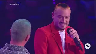 así fue el emotivo encuentro de "yo me llamo" @jbalvin con su ídolo