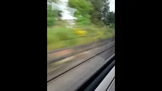 travelling at speed onboard Transpennine Express Class 397007 between Preston and Oxenholme.