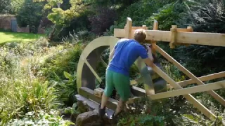 Building a water wheel Ep  8 -  Assembling the wheel