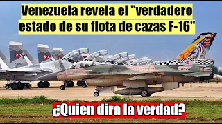 Venezuela revela  el "verdadero estado de su flota de cazas F-16"