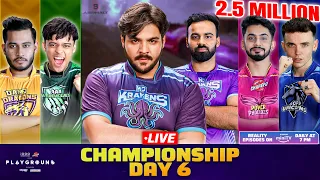 PLAYGROUND 2 CHAMPIONSHIP DAY 6 LIVE | Ft Ashish, CarryMinati, Triggered Insaan, Harsh & ScoutOP