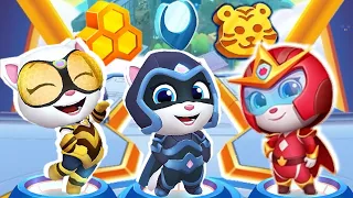 Talking Tom Hero Dash Queen Bee Angela vs Moonlight Angela vs Arrow Angela vs Roy Raccoon Gameplay