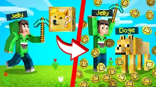 DOGE LUCKYBLOCK CHALLENGE In MINECRAFT! (Get RICH Or DIE)