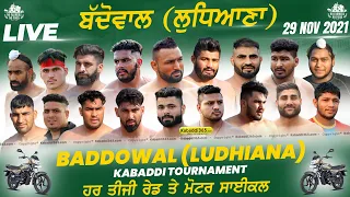 🔴[Live] Baddowal (Ludhiana) Kabaddi Tournament 29 Nov 2021