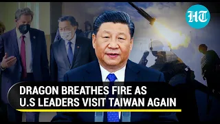 Xi Jinping fumes as Taiwan hosts another U.S delegation; Beijing responds with new military drills