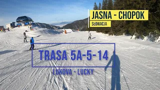 Jasna - Chopok - trasa turystyczna 5a-5-14 - ze stacji Lukova do stacji Lucky - Słowacja 2020 - (4K)