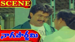 Naga Pournami Movie Scenes - Vijay fights with swamy ji | Arjun | Radha | V9videos