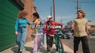 Move more. Stress less. Fitbit Inspire 3