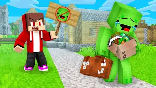 JJ Kicked Mikey Out Of The Village in Minecraft (Maizen)