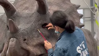 Unveiling the Marvel: Watch the Making of Dinosaur Costume Mechanical Models at Our Factory!