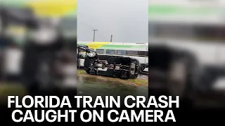 Florida passenger train slams into car hauler truck