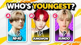 GUESS WHO'S THE YOUNGEST? 🤔👶 ANSWER - KPOP QUIZ 🎮
