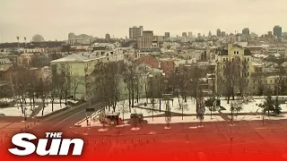 LIVE: Kyiv skyline as Russian troops invade Ukraine