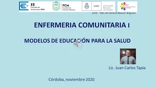 modelos de educación para la salud ENFERMERIA COMINITARIA I