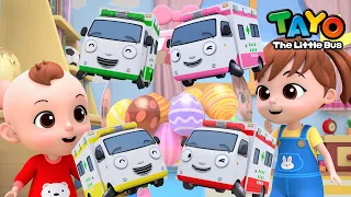 Team Ambulance in Surprise Egg l Tayo Easter Kids Song l Rescue Team Song l Five Little Monkeys