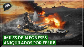 Los brutales ATAQUES de EE.UU que MAS4CRAR0N a la flota japonesa en la Guerra del Pacífico