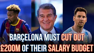 Joan Laporta Will Need To Lower Their Salary Budget By £200 MILLION This Summer (EXPLAINED)