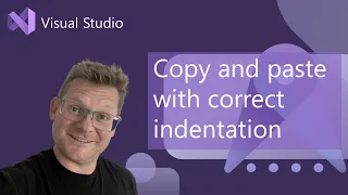 Copy and paste with correct indentation