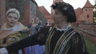 Lithuania Trakai castle royal dance GOJUS (renaissance dance group Baltoji Pavana Anyksciai)