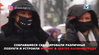 Акция протеста в Калининграде, 23 января 2021 года