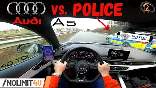 Audi A5 (F5) 40 TDI (190PS) Acceleration (0-100-0, 0-200) + TOP SPEED & Test Drive POV by NoLimit4U