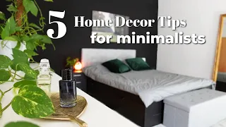 5  Minimalist home decorating tips that make a BIG difference🏠